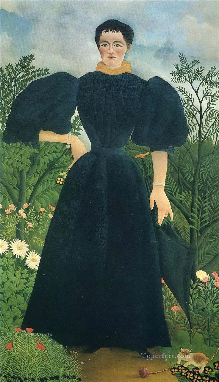 portrait of a woman Henri Rousseau Post Impressionism Naive Primitivism Oil Paintings